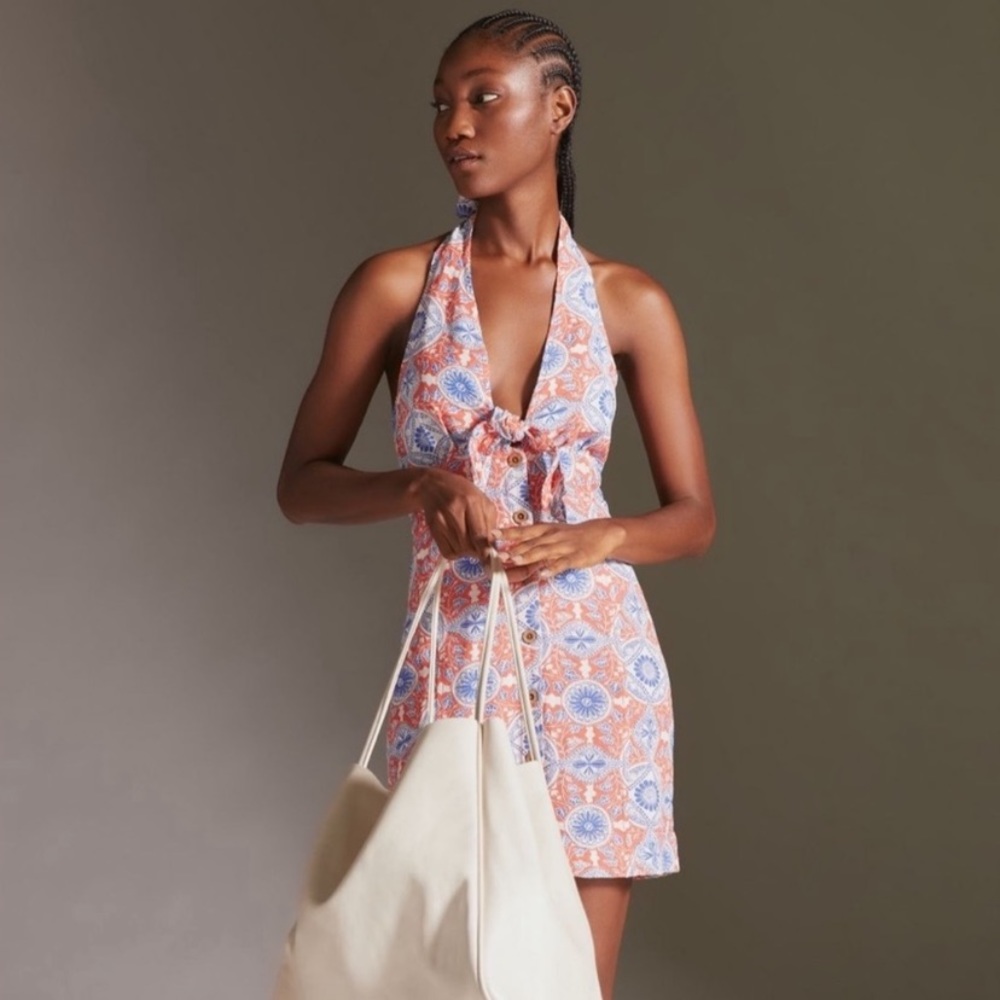 Anthropology halter dress. Very comfortable material.